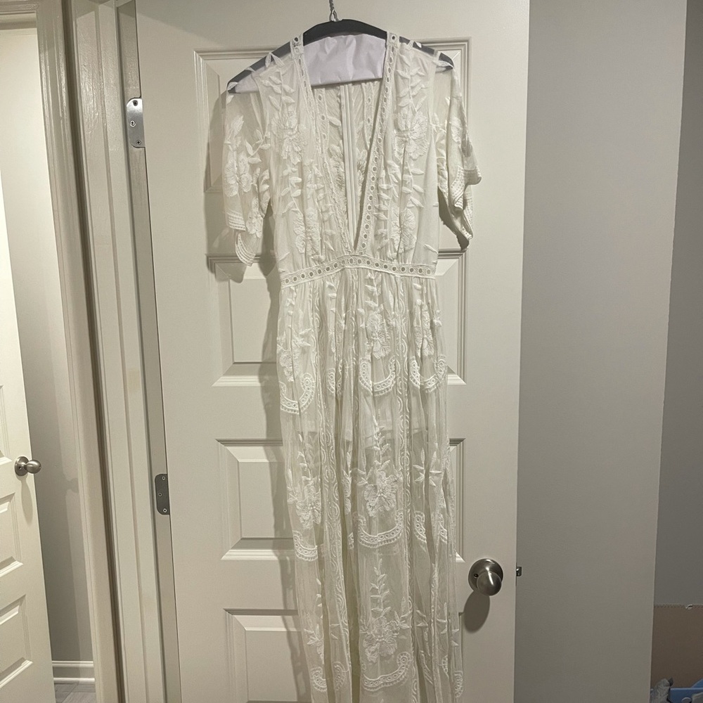 White Honeypunch Dress S